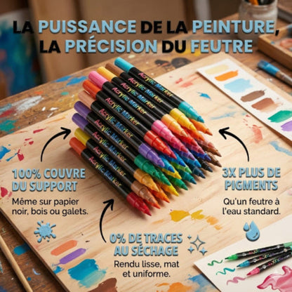 L'ACRYL'ART™ - Feutres Acryliques